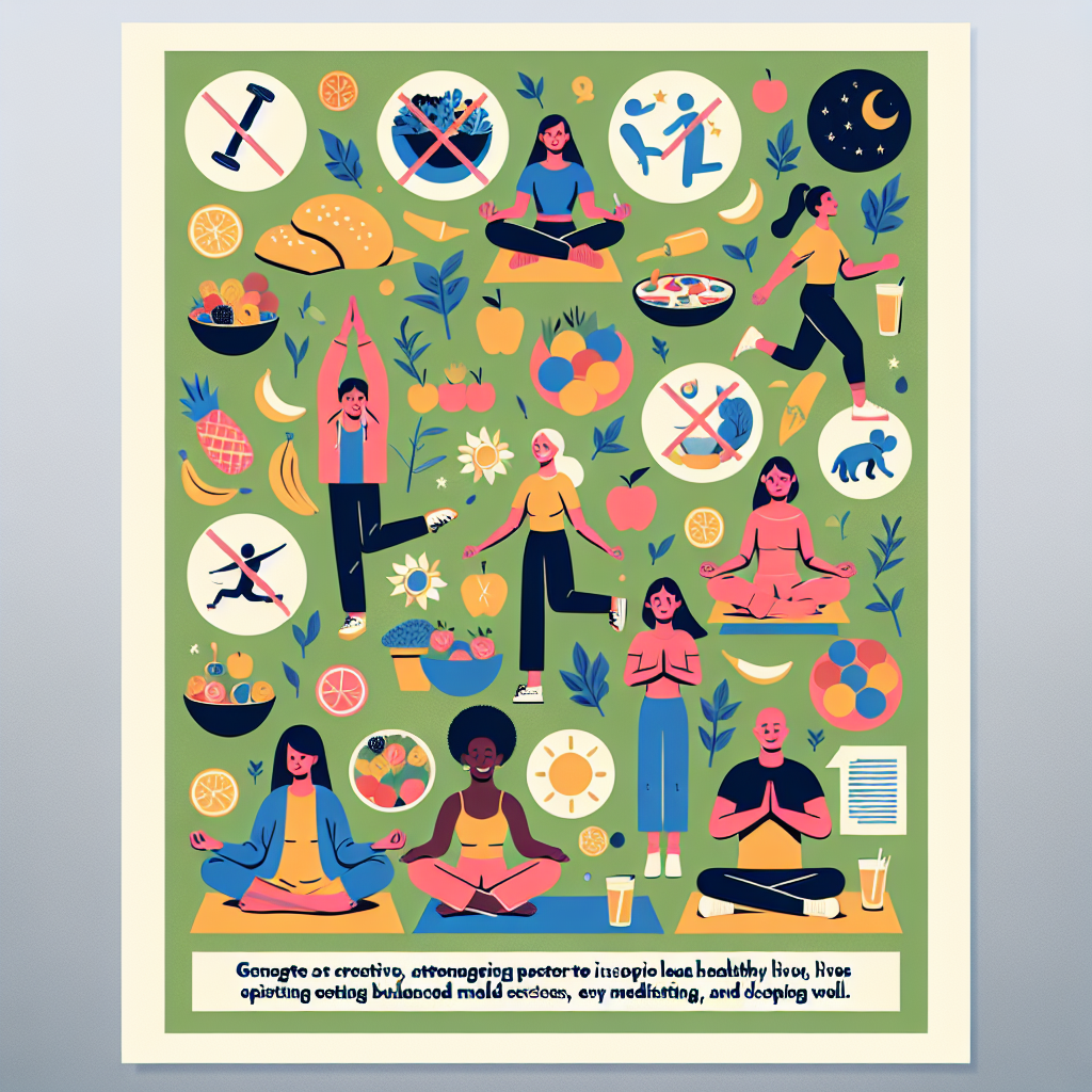 Inspirasi Poster Kreatif untuk Mengajak Masyarakat Menjalani Hidup Sehat