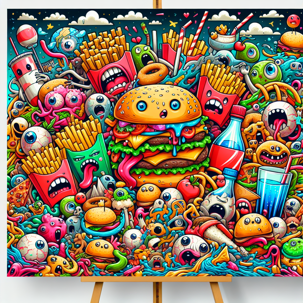 Exploring the World of Unhealthy Food Cartoons: A Visual Delight