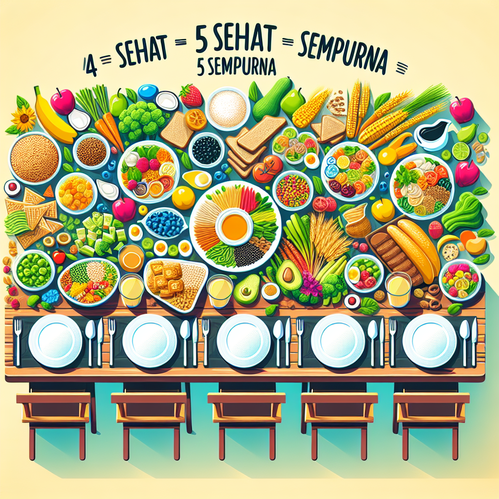 Discover the Essentials of 4 Sehat 5 Sempurna: Examples of Healthy Meals